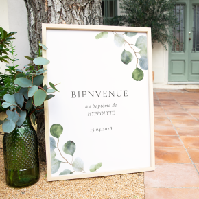 Panneau bienvenue