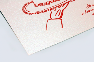 Papier nacré irisé