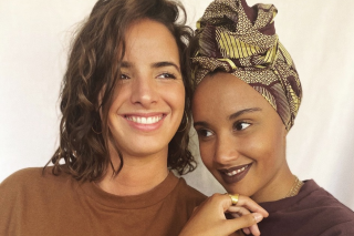Photo des artistes Aline Kpade et Célia Amroune