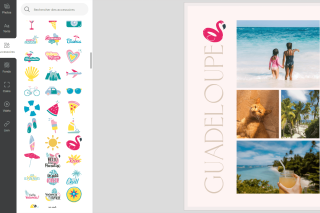 ajouter des accessoires visuels sur une carte postale