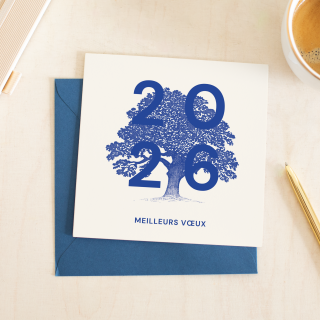 carte de voeux entreprise arbre de vie