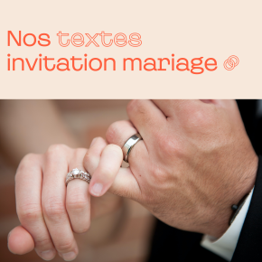 Texte invitation mariage