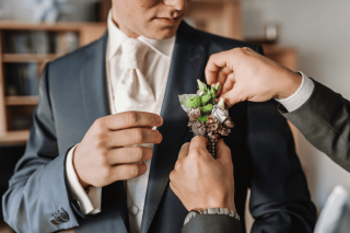 boutonnière marié