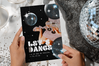 Invitation anniversaire années 80