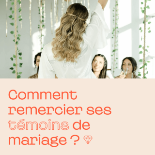 Remercier ses témoins de mariage