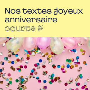 Texte souhaits anniversaire
