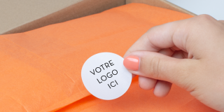 Sticker rond en planche