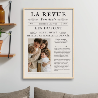 6. Le poster “Une” de journal personnalisé : votre histoire à la une