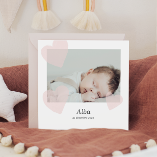 Faire-part de naissance fille