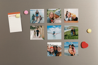 Des magnets photo carrés à personnaliser selon vos envies