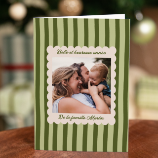 carte de vœux cadre moderne