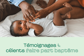 Témoignages clients faire part baptême