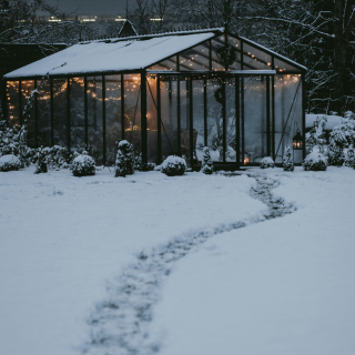 verrière dans la neige