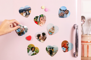 Magnet photo cœur