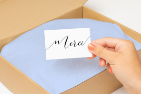 Carte de remerciement professionnel