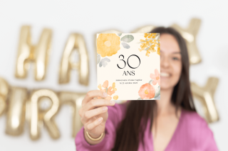 Invitation anniversaire chic