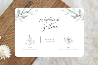 Nos faire-part baptême portrait ou paysage