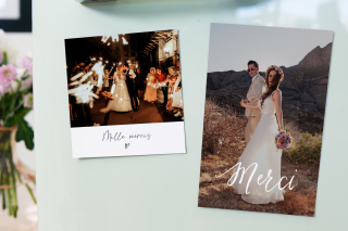 Magnet remerciement mariage