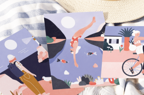 La mandarine bleue x Popcarte