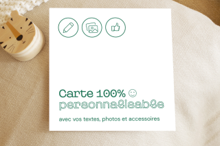 Faire-part 100% personnalisable