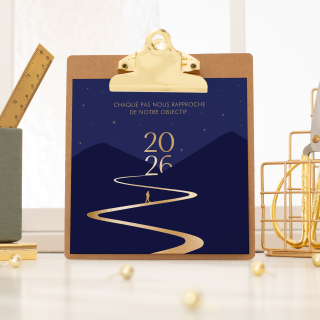 Carte de voeux entreprise objectif