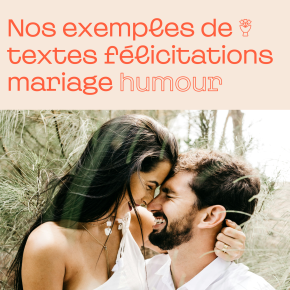 Texte félicitations mariage humour