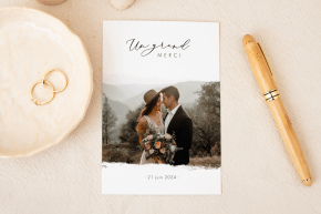 Echantillon remerciement mariage