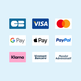 Logos des moyens de paiement disponibles