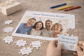 Le puzzle souvenir à assembler