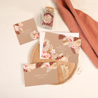 Carte de remerciement mariage sans photo