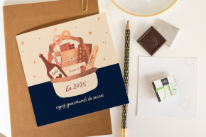 Carte de vœux chocolat