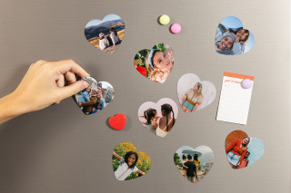 Magnet photo cœur