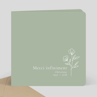 remerciements décès soliflor
