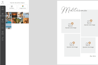 ajouter ses propres photos sur une carte postale