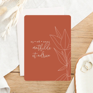 Faire-part mariage bohème