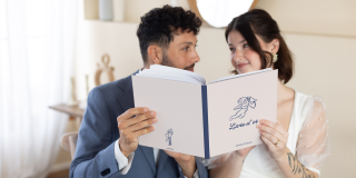 Le livre d'or, le jour du mariage