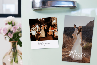 Magnet remerciement mariage