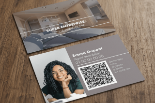 TOP 3  carte de visite agent immobilière