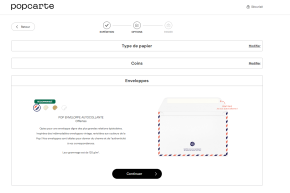 Sélectionnez vos options