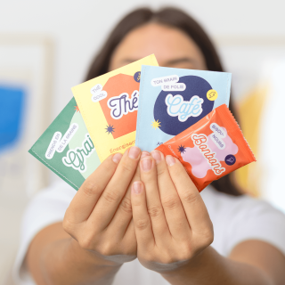 Carte de voeux entreprise avec une petite attention