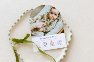 Nos faire-part baptême arche