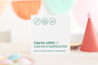 Invitation anniversaire 100% personnalisable