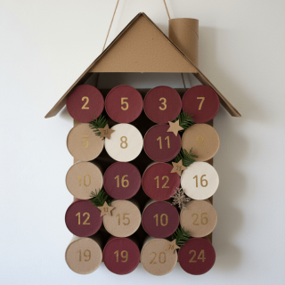 Le calendrier en rouleaux de papier toilette