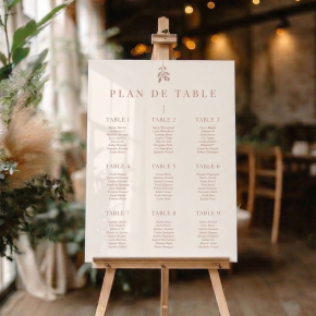 Plan de table plexi