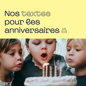 Texte carte anniversaire