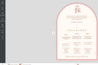 découpe faire part après validation