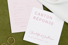 Carton réponse mariage