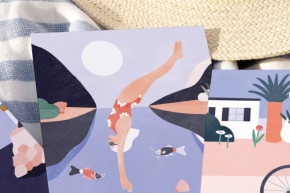 La Mandarine Bleue x Popcarte
