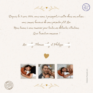 verso faire-part naissance clients