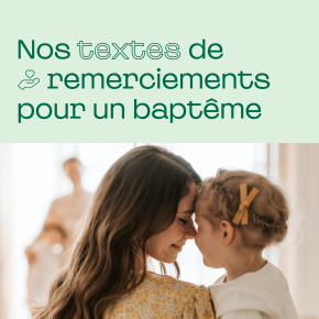 Texte remerciements baptême